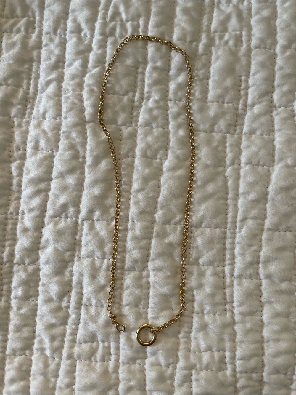 MEJURI ROLO CHAIN CHARM
NECKLACE in 16 inches 14k yellow gold - Picture 2 of 10